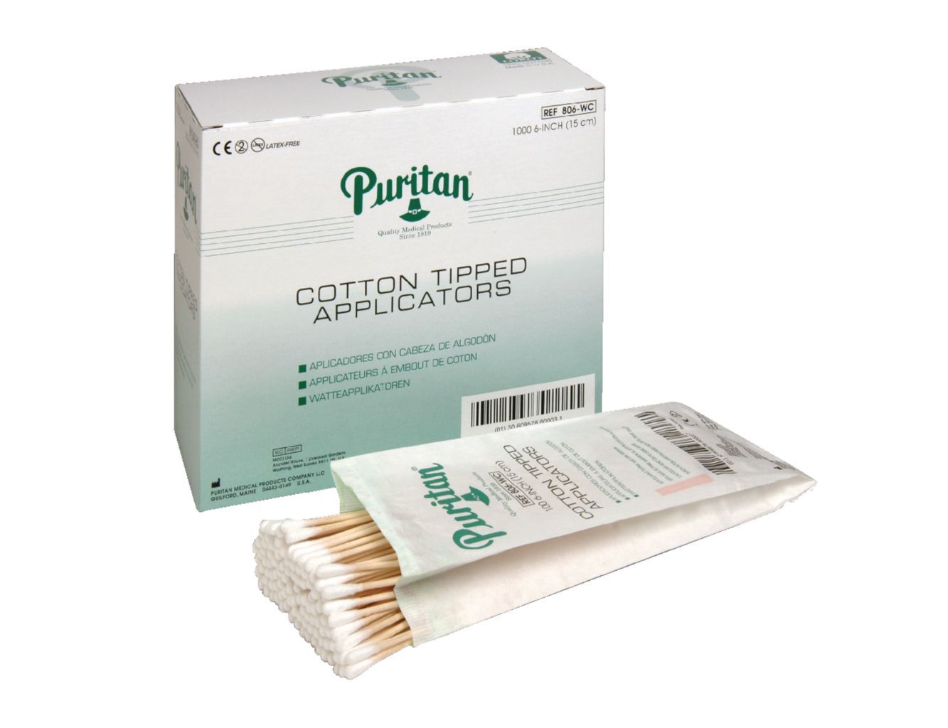 Puritan 6" Sterile Standard Polyester Swab With PS Handle