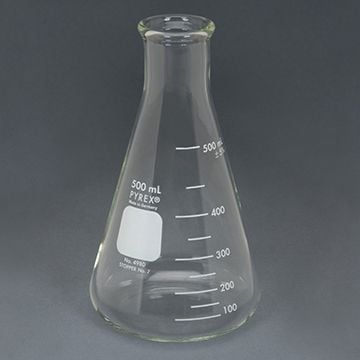 PYREX® Narrow Mouth Erlenmeyer Flasks with Heavy Duty Rim