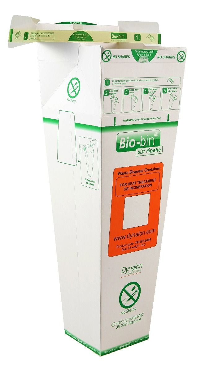 6L Bio-bin® Waste Disposal Containers | Dynalon Labware