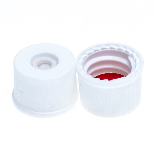 8-425 mm Polypropylene Top Hat Closures, PTFE/Silicone Septa | JG Finneran