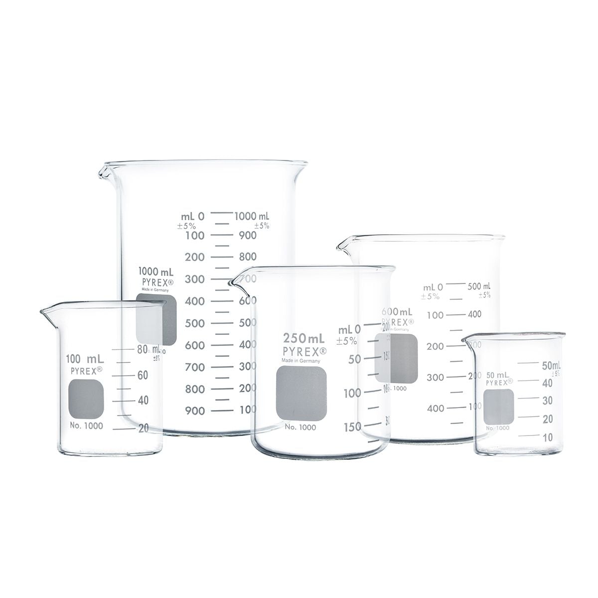 PYREX® Graduated Low Form Griffin Beaker Set