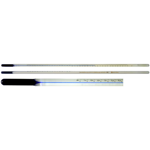thumbnail image 2 of Glass Lab Thermometer -10 To 260°C With Protective Case - 300mm Length 2 of 4