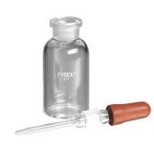 PYREX Dropping Bottles With Bulb and Pipet 125ml