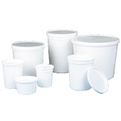 White Economy Style Multi-Purpose Containers