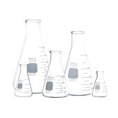 PYREX® Narrow Mouth Erlenmeyer Flasks with Heavy Duty Rim