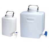Nalgene&reg; Polyethylene Rectangular High-Density Carboys with Spigot and Handle