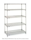 Super Adjustable Super Erecta 5-Tier Starter Unit - Silver