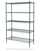 Super Erecta&reg; 4-Tier Starter Units, Green Rust-Resistant Epoxy Coated Steel