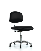 ESD & Class 10 Clean Room Chrome Base Vinyl Chairs, Desk Height