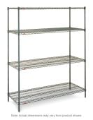 Super Erecta 4-Shelf Wire Shelving Convenience Pak - Green