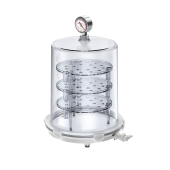 JeioTech 16 L VDP-25G Cylindrical Vacuum Desiccator with Gauge