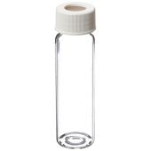 Standard Class 1 VOA Vials with Open Top White Polypropylene Closures/Septum