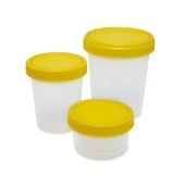 Large Capacity Leak Resistant Graduated Containers