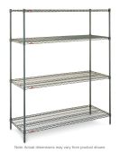 Metro Super Erecta 5-Tier Wire Shelving | Metroseal Green | Intermetro