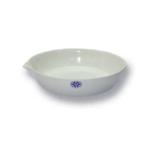Porcelain Evaporating Dishes, Flat Form