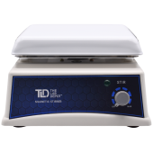 The Lab Depot 7.1 in x 7.1 in Analog Stirrer, Front View
