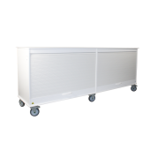 TrippNT HDPE White Belize Lab Island Cart