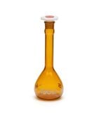 Amber Wide Mouth Volumetric Flasks
