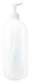 LDPE Pump Dispenser Bottles (1000 mL) for Sanitizer & Reagents