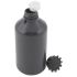 Grey Narrow Mouth Graduated LDPE Bottle with Neck Insert