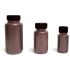 HDPE Wide Mouth Amber Bottles