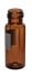 300uL JG Finneran Borosilicate Glass RAM Interlocked Vial with Fused Insert & Marking Spot, Amber, 100/cs