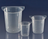 Clarified Polypropylene Graduated Tri-Corner Beakers