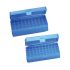 50-Place Polypropylene Hinged Lid Microtube Boxes