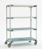 MetroMax I 4-Tier Stem Caster Cart, Open Grid Shelves