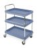 Metro Deep Ledge 3-Shelf Utility Cart