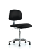 ESD & Class 10 Clean Room Chrome Base Vinyl Chairs, Medium Bench Height