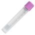 Globe Scientific 4 mL Externally Threaded Graduated Sample Tube with Pink Cap
