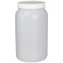 Class 2 HDPE Wide Mouth Glass Jars, F217 Lined White Polypropylene Closure