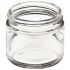 Short Straight Sided Wide Mouth Glass Jars