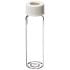 Standard Class 1 VOA Vials with Open Top White Polypropylene Closures/Septum