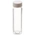 Pre-Cleaned & Certified Class 3 VOA Vials with Solid Top White Polypropylene Closures, PTFE Lined
