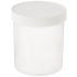 Class 1 Wide Mouth Straight Sided Polypropylene Jars, Assembled F217 Lined White Polypropylene Closure