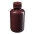 Nalgene HDPE Brown Narrow Mouth Sample Bottle