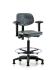 Black Polyurethane Nylon Base Chairs, High Bench Height