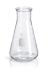 PYREX© Wide Mouth Erlenmeyer Flasks with Heavy Duty Rim