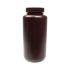 UniStore™ Wide Mouth Amber HDPE Reagent Bottles