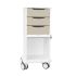 TrippNT Core SP HDPE White Cart, Beige Drawers