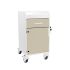 TrippNT HDPE Bedside Cart, Beige Drawer