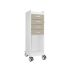 TrippNT Tall 4 Drawer HDPE Locking Cart, Beige Drawers
