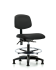 Black Vinyl Nylon Base Chairs, Medium Bench Height