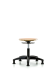 Nylon Base Wood Stools, Desk Height