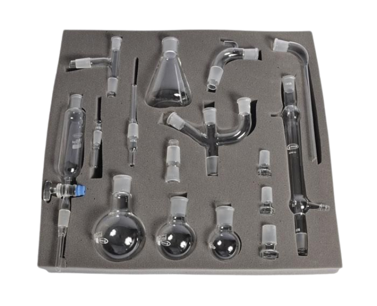 Deluxe Organic Chemistry Glassware Kit | 16-Piece Set | United Scientific