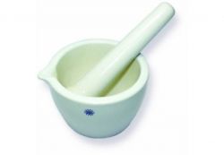 United Scientific Supplies JMD150 Porcelain Mortar And Pestle – Deep Form, 150ml Capacity, High-Temperature & Chemical Resistant, White Glaze-430867