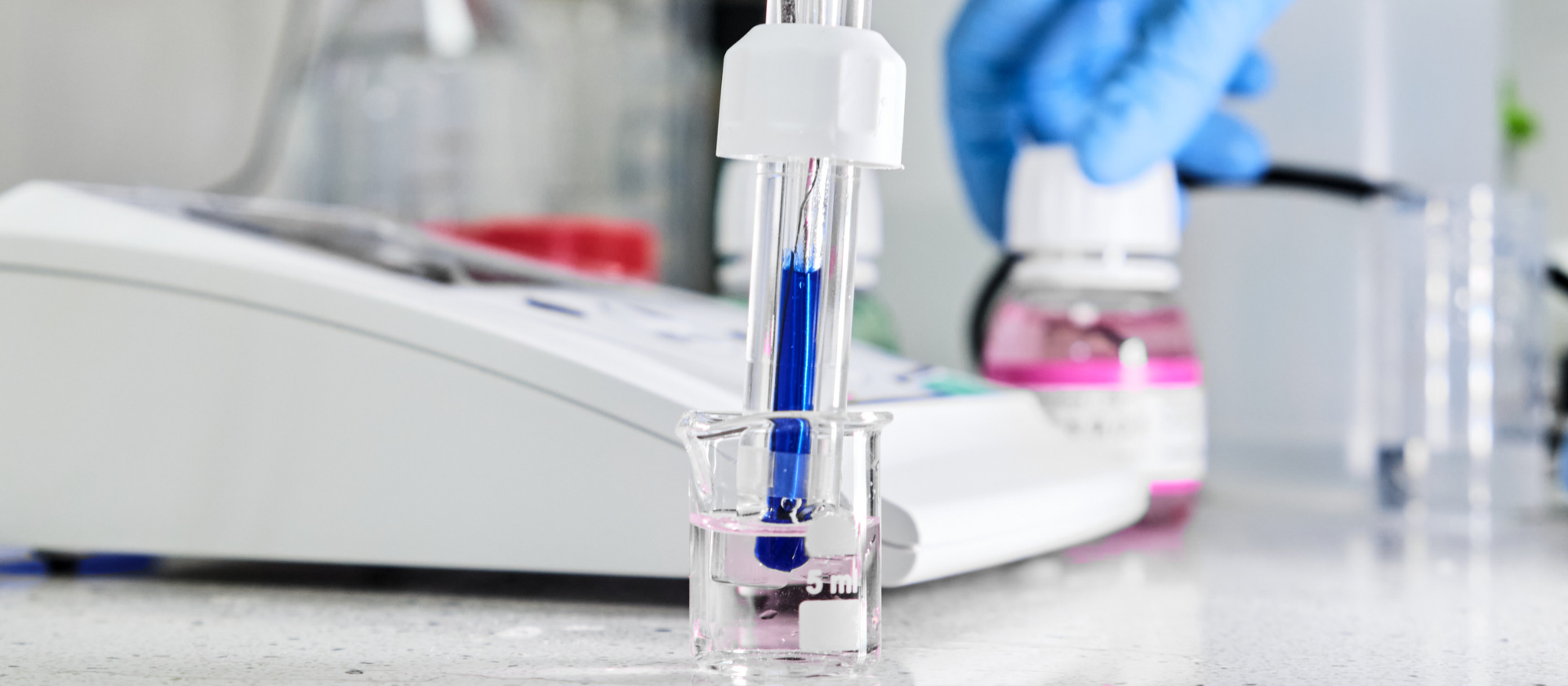 ph electprode in beaker