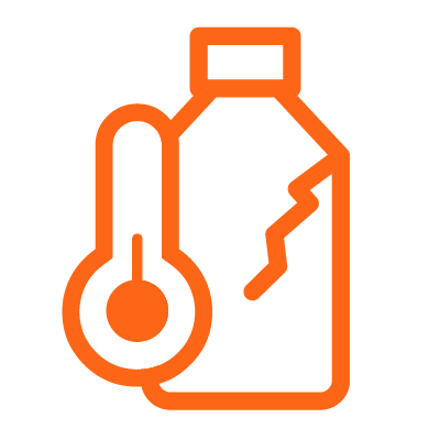 Polypropylene Temperature Threshold Icon
